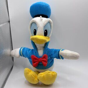 Disney Junior Mickey Donald Duck Soft Sewn Plush Toy 10" blue jacket and hat